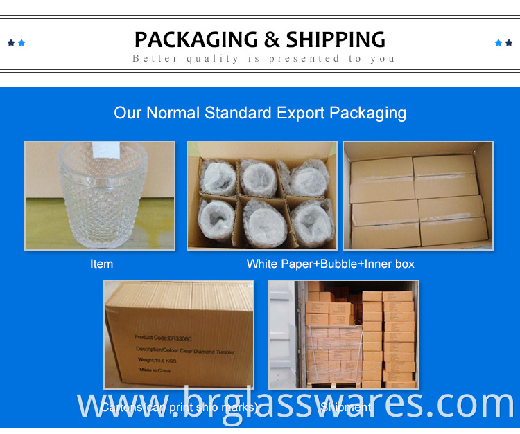 tall glass candle holder normal packing